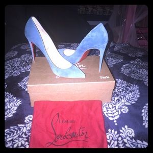 Suede Christian Louboutin Shoe